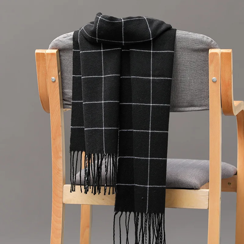 Wool Scarf Men - 2023 새로운 겨울 남성 스카프 따뜻한
