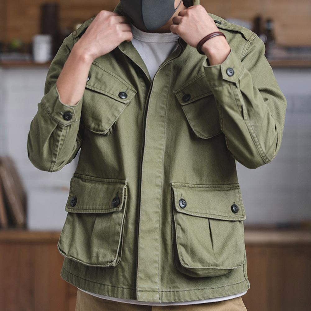 Down Jacket Packable - 여러 개의 포켓이 있는 작업 스타일
