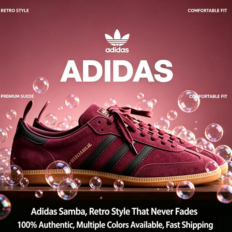 Adidas Shoes Samba - 아디다스 삼바 트레포일 유니섹스 로우탑 스니커즈,