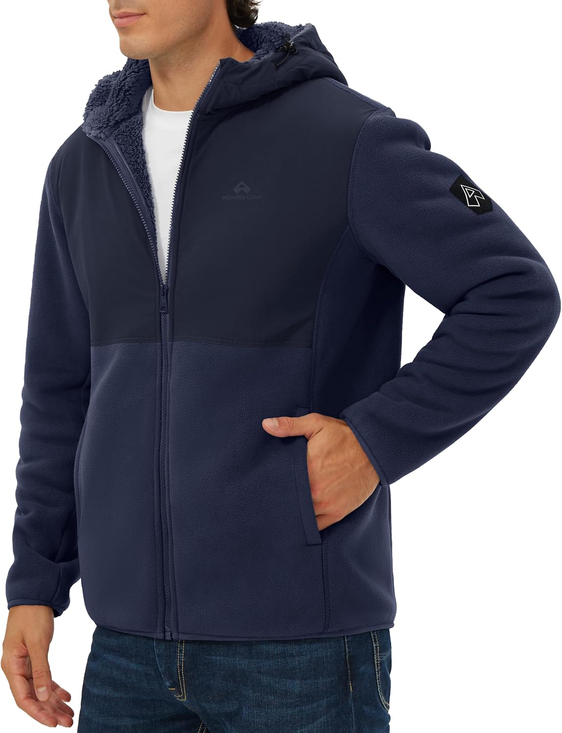파이오니어 캠프 남성용 폴라 플리스 재킷 셰르파 안감  - Sherpa Hoodie Fleece 리뷰 및 가격