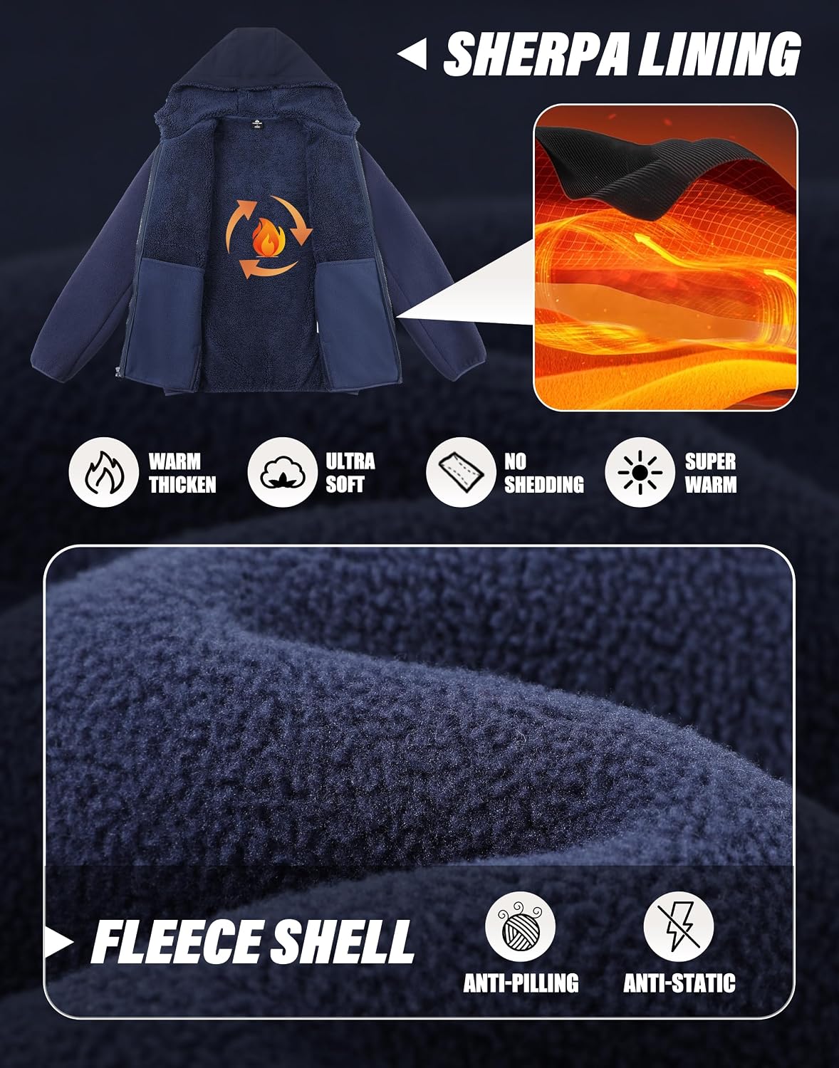 파이오니어 캠프 남성용 폴라 플리스 재킷 셰르파 안감  - Sherpa Hoodie Fleece 리뷰 및 가격