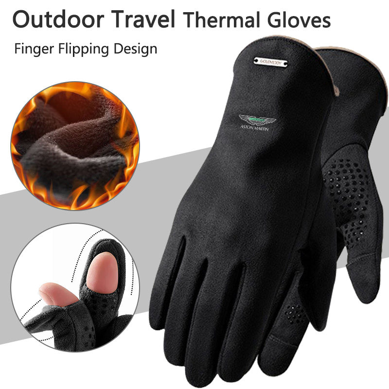 1쌍 오토바이 야외용 두꺼운 방풍 터치스크린 장갑 미끄 - Touch Screen Gloves 리뷰 및 가격