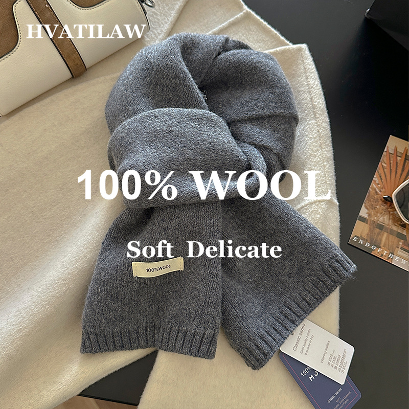 100% 울 스카프 여성 남성 솔리드 컬러 겨울 따뜻한 - Wool Scarf Men 리뷰 및 가격