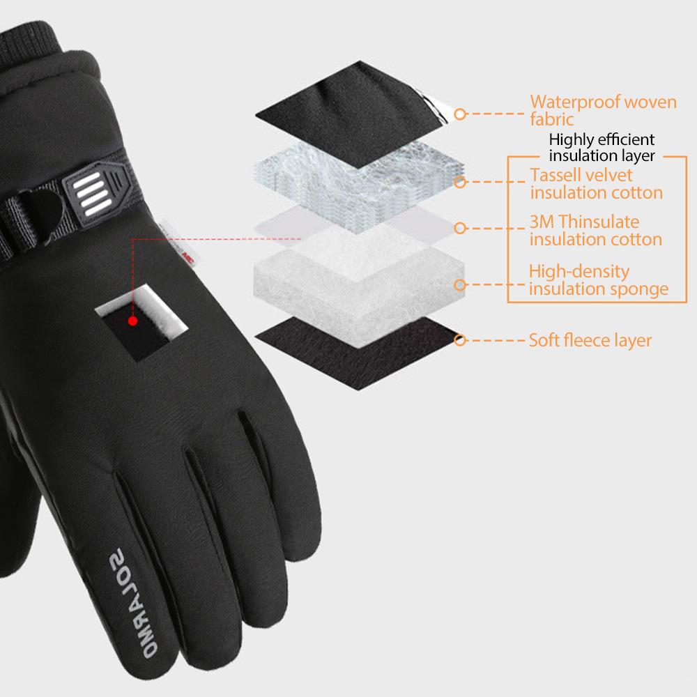 NEWBOLER 따뜻한 자전거 장갑 유지 남성용 겨울  - Touch Screen Gloves 리뷰 및 가격