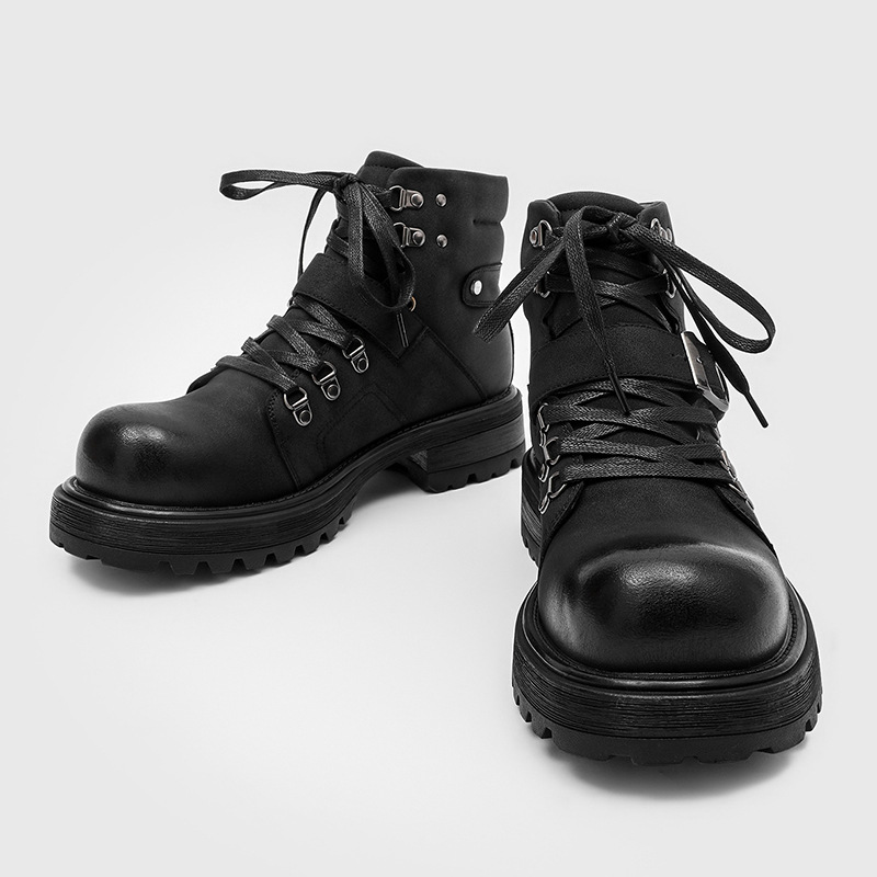 브랜드 남성 가죽 부츠 오토바이 스노우 카우보이 플랫  - Waterproof Winter Boot 리뷰 및 가격